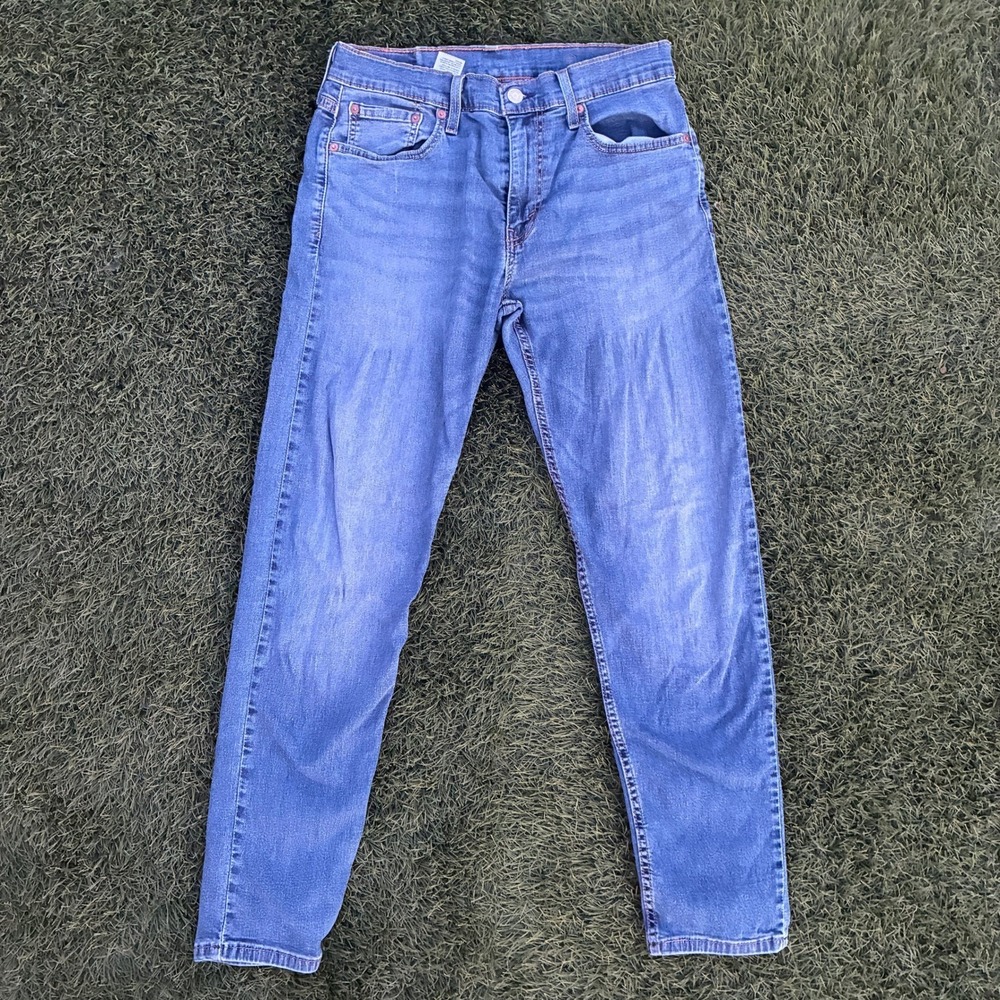 Levi's Men's 29x27 Jeans Medium Blue Straight Leg Denim Faded Y2K 90s Classic
